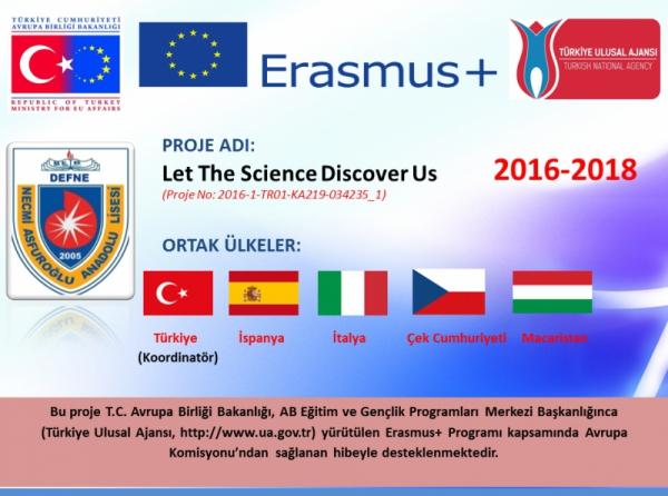 Necmi Asfuroğlu Anadolu Lisesi 2016 yılı Erasmus+ Okul Eğitimi KA2 Okul Ortaklığı Proje Bilgisi